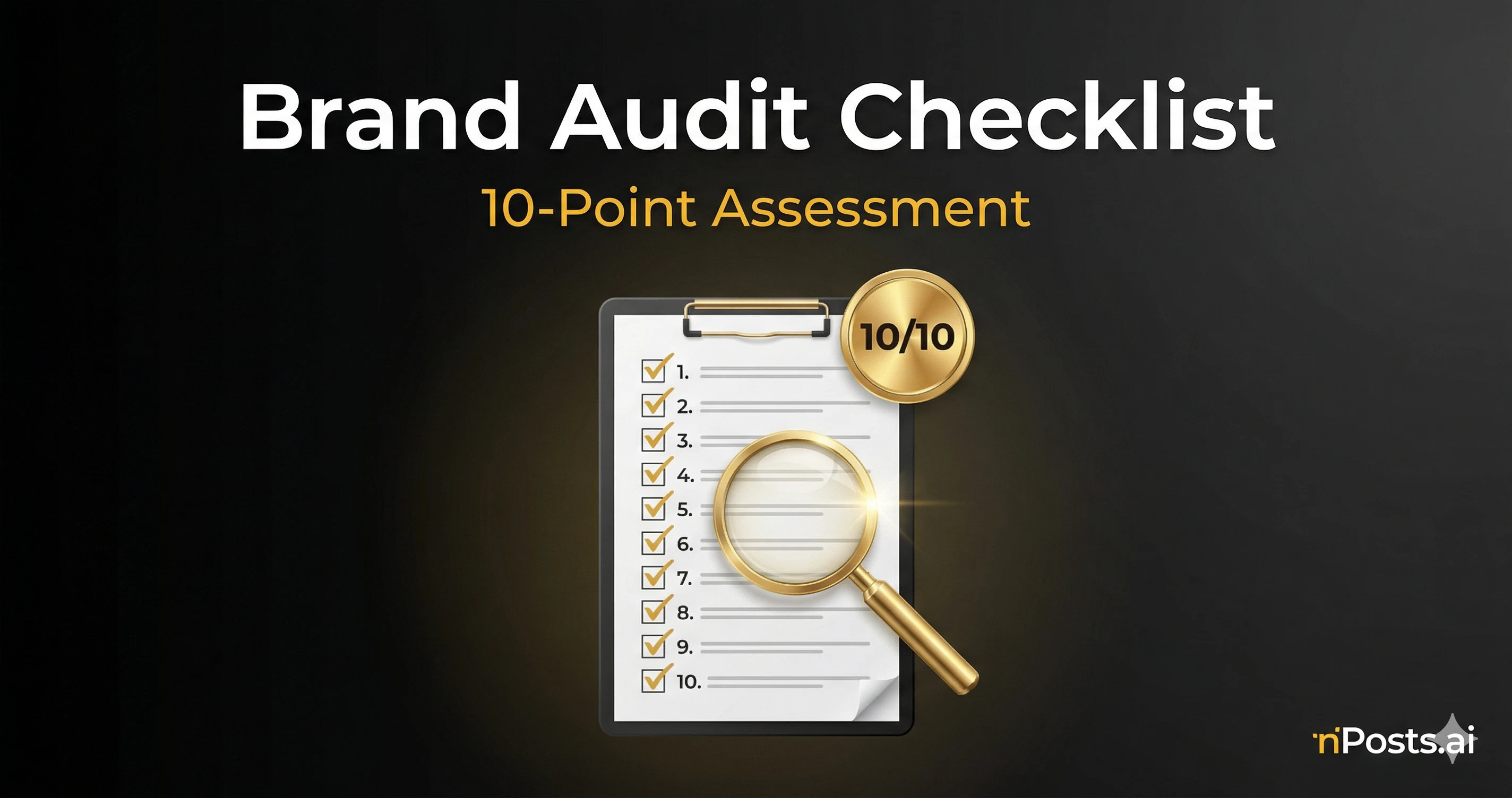 Franchise brand audit checklist with complete scoring grid