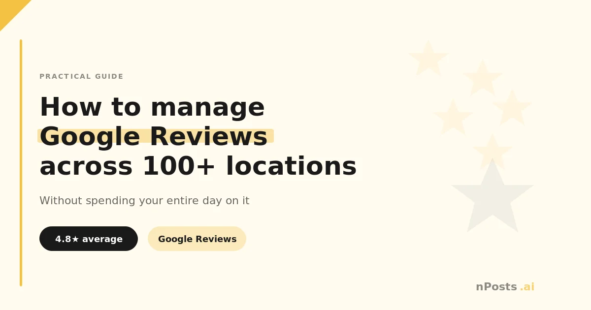 Google Reviews Management for Franchises