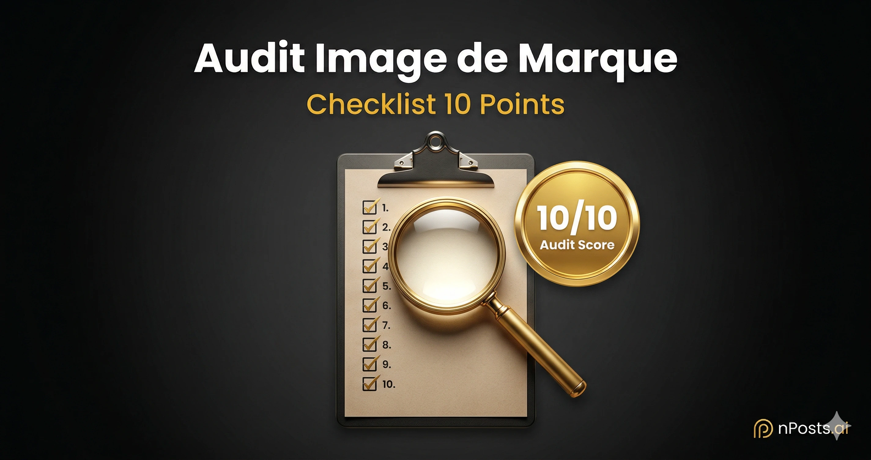 Audit image de marque franchise - Checklist complète avec grille de scoring